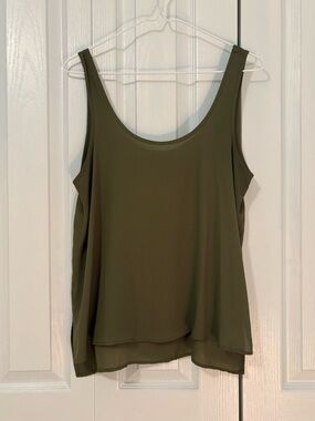 Topshop Chiffon Tank Top